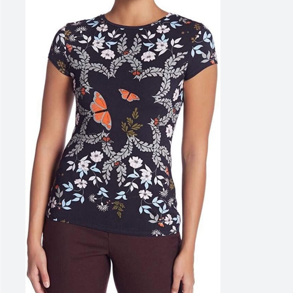 Ted Baker London, stretch jersey top.